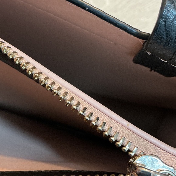 kate spade Black Pebbled Leather Tote with Tassel Bow - Picture 6 of 8